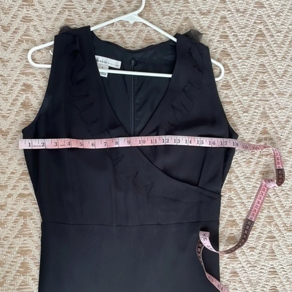 David Warren NY 100% silk elegant black dress
